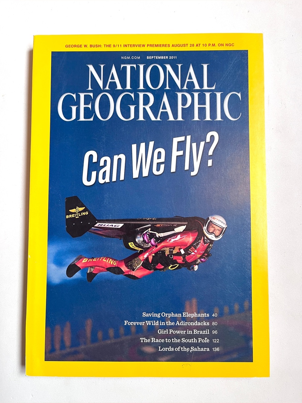 National Geographic ‘Can We Fly?’ September 2011 Vol 220 No 3